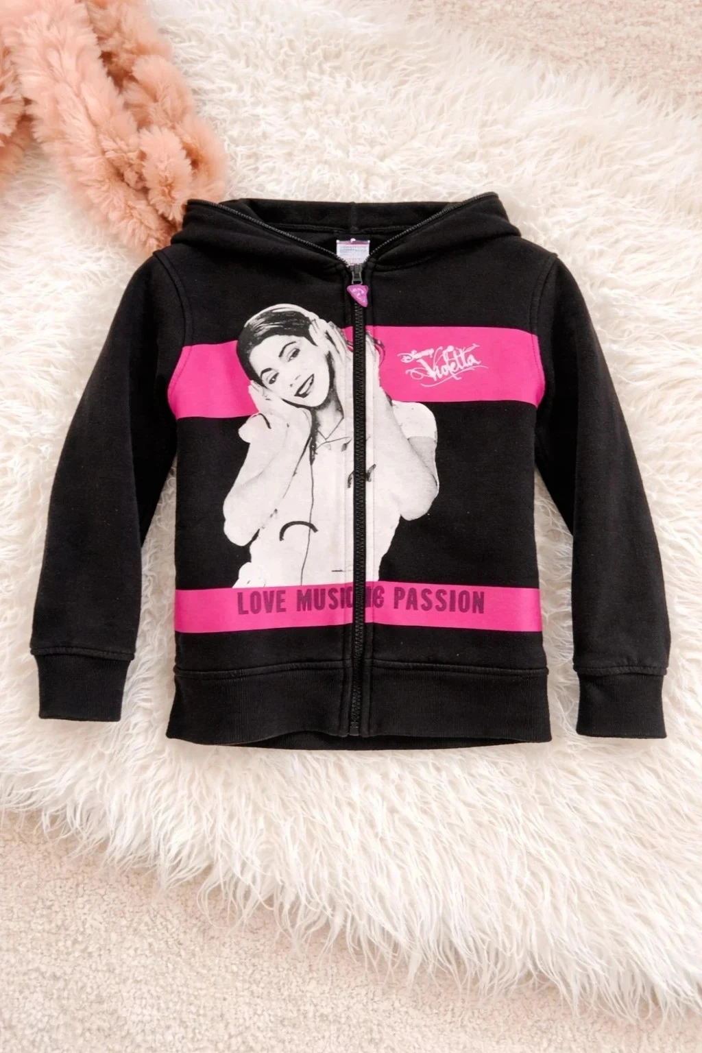 Sweat zippé Disney Violetta Taille 4 ans Bon état